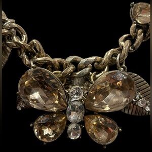 ❌sold in live❌Natasha gold link Butterfly necklace